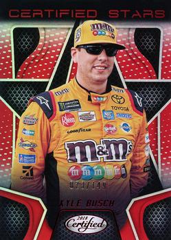 2018 Panini Certified - Certified Stars Red #CS12 Kyle Busch Front
