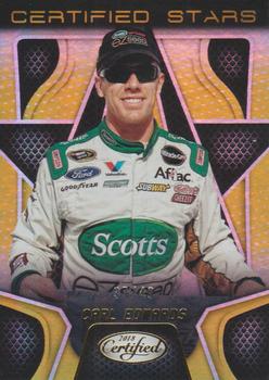 2018 Panini Certified - Certified Stars Gold #CS24 Carl Edwards Front