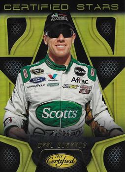2018 Panini Certified - Certified Stars Mirror Gold #CS24 Carl Edwards Front