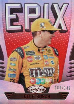 2018 Panini Certified - Epix Red #E1 Kyle Busch Front