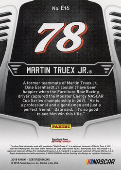 2018 Panini Certified - Epix Red #E16 Martin Truex Jr. Back