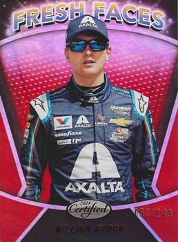 2018 Panini Certified - Fresh Faces Red #FF3 William Byron Front