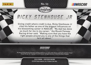 2018 Panini Certified - Skills #S9 Ricky Stenhouse Jr. Back