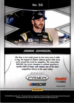 2018 Panini Prizm - Red White and Blue #53 Jimmie Johnson Back