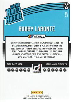 2019 Donruss #21 Bobby Labonte Back