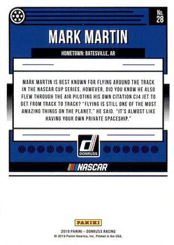 2019 Donruss #28 Mark Martin Back