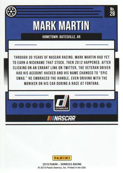 2019 Donruss #28 Mark Martin Back