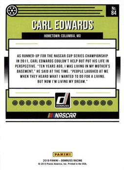 2019 Donruss #84 Carl Edwards Back