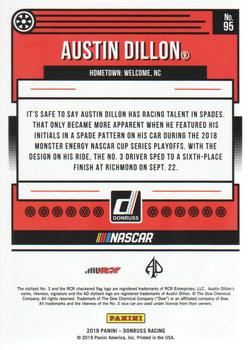2019 Donruss #95 Austin Dillon Back