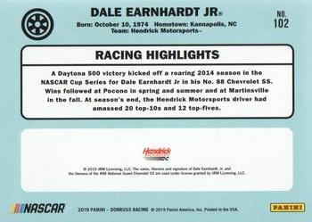 2019 Donruss #102 Dale Earnhardt Jr Back