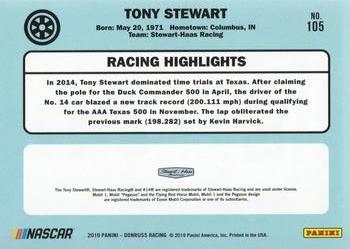 2019 Donruss #105 Tony Stewart Back