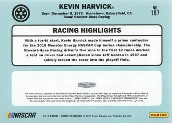 2019 Donruss #107 Kevin Harvick Back