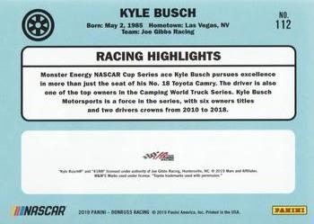 2019 Donruss #112 Kyle Busch Back