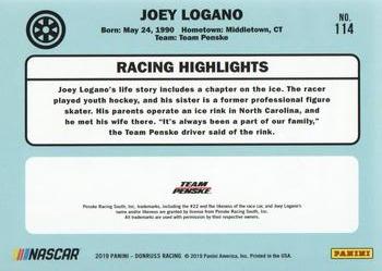 2019 Donruss #114 Joey Logano Back