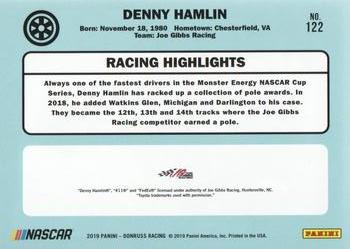 2019 Donruss #122 Denny Hamlin Back