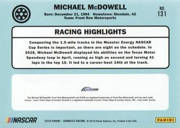 2019 Donruss #131 Michael McDowell Back