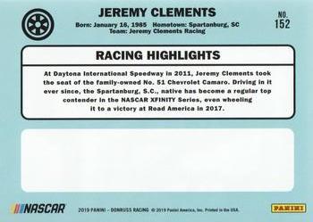 2019 Donruss #152 Jeremy Clements Back