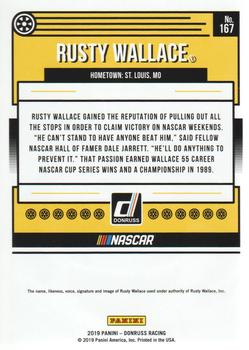 2019 Donruss #167 Rusty Wallace Back