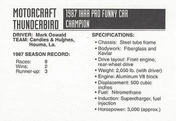 1992 Motorcraft Racing Decade Of Champions #NNO Mark Oswald Back