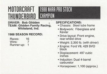 1992 Motorcraft Racing Decade Of Champions #NNO Bob Glidden Back