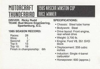 1992 Motorcraft Racing Decade Of Champions #NNO Ricky Rudd Back