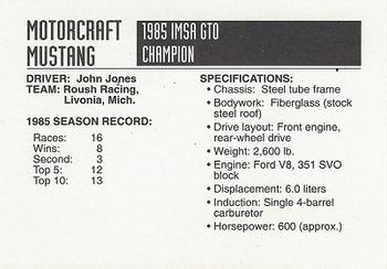 1992 Motorcraft Racing Decade Of Champions #NNO John Jones Back