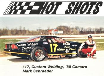 1989 Hot Shots Asphalt Edition #1008 Mark Schraeder Front