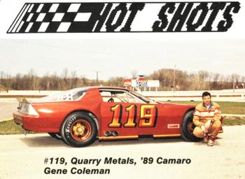1989 Hot Shots Asphalt Edition #1010 Gene Coleman Front