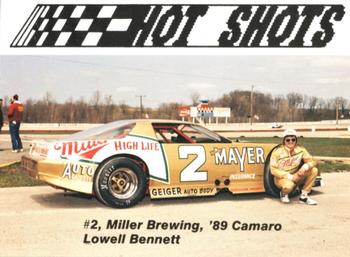 1989 Hot Shots Asphalt Edition #1014 Lowell Bennett Front