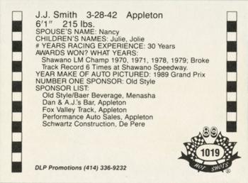 1989 Hot Shots Asphalt Edition #1019 J.J. Smith Back