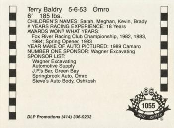 1989 Hot Shots Asphalt Edition #1055 Terry Baldry Back