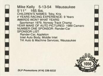 1989 Hot Shots Asphalt Edition #1056 Mike Kelly Back