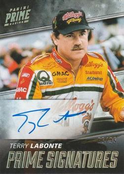 2018 Panini Prime - Prime Signatures Holo Gold #PS-TL Terry Labonte Front