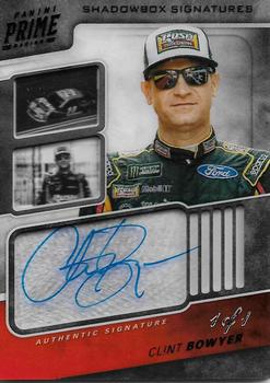2018 Panini Prime - Shadowbox Signatures Black #SS-CB Clint Bowyer Front