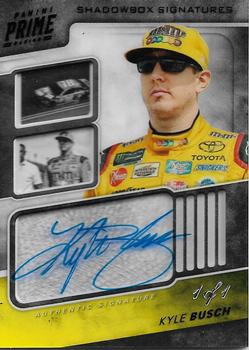 2018 Panini Prime - Shadowbox Signatures Black #SS-KY Kyle Busch Front