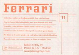 2003 Panini Ferrari #11 Berlinetta Dino 246 GT Back