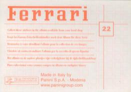2003 Panini Ferrari #22 Modell 456 M Armaturenbrett Back