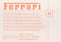2003 Panini Ferrari #35 Modell 575 M Maranello innen Back