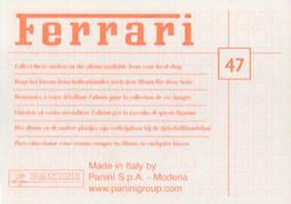 2003 Panini Ferrari #47 Box Back