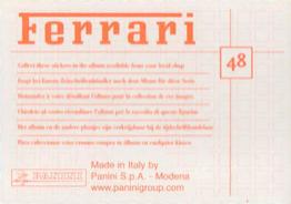 2003 Panini Ferrari #48 Komandostand Back