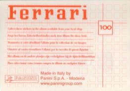 2003 Panini Ferrari #100 Michael Schumacher Back