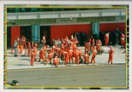 2003 Panini Ferrari #148 Vorbereitung für Reifenwechsel Front