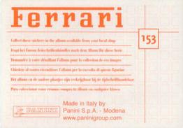 2003 Panini Ferrari #153 Ausfahrt nach Boxenstopp Back
