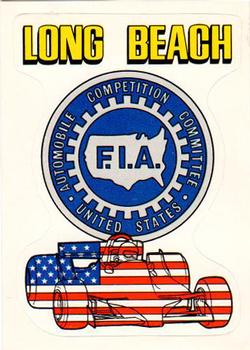 1980 Panini F1 Grand Prix #8 Long Beach Front