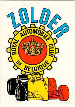 1980 Panini F1 Grand Prix #10 Zolder Front