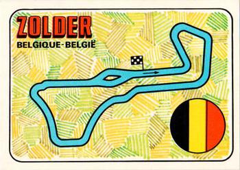 1980 Panini F1 Grand Prix #11 Zolder - Track Layout Front