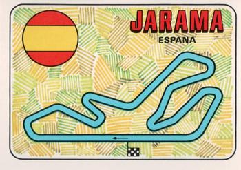 1980 Panini F1 Grand Prix #14 Jarama - Track Layout - Front