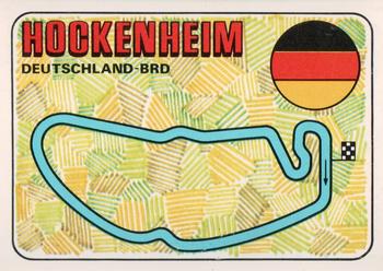 1980 Panini F1 Grand Prix #21 Hockenheim - Track Layout Front