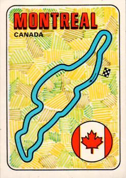 1980 Panini F1 Grand Prix #29 Montreal - Track Layout Front