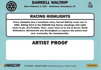 2019 Donruss - Artist Proof #158 Darrell Waltrip Back